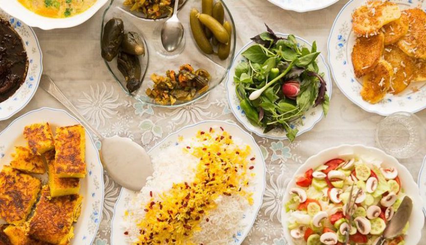 Persian family dinner
