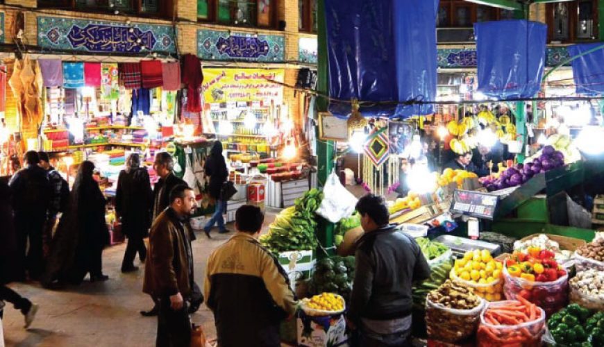 Tajrish bazaar in Tehran city